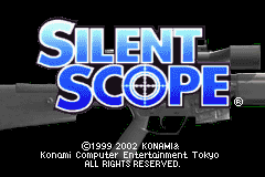 Silent Scope title screen for GameBoy Advance